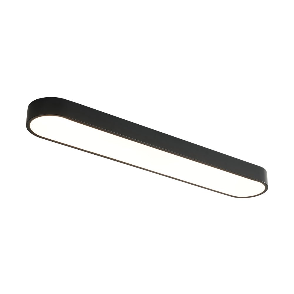 Dvaluvo Minimalist Long Oval Dimmable Metal Flush Mount Ceiling Light