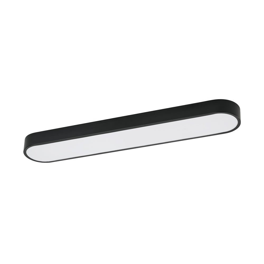 Dvaluvo Minimalist Long Oval Dimmable Metal Flush Mount Ceiling Light