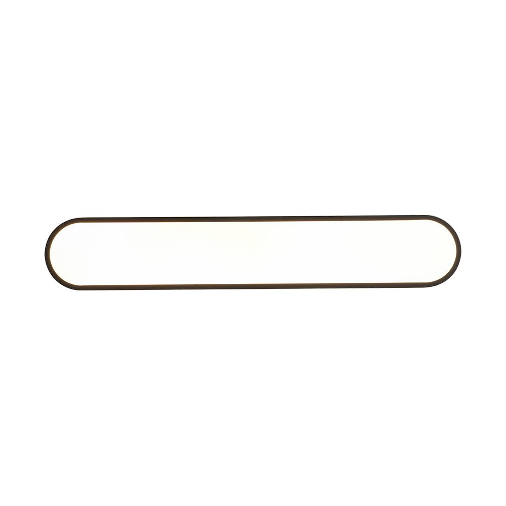 Dvaluvo Minimalist Long Oval Dimmable Metal Flush Mount Ceiling Light