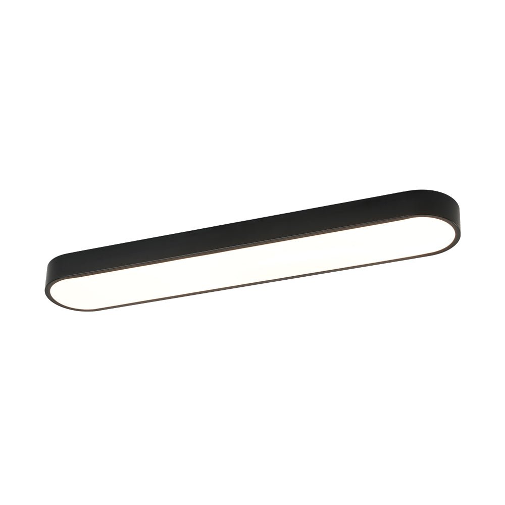 Dvaluvo Minimalist Long Oval Dimmable Metal Flush Mount Ceiling Light