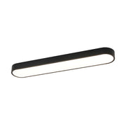 Dvaluvo Minimalist Long Oval Dimmable Metal Flush Mount Ceiling Light