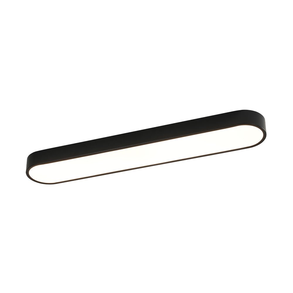 Dvaluvo Minimalist Long Oval Dimmable Metal Flush Mount Ceiling Light