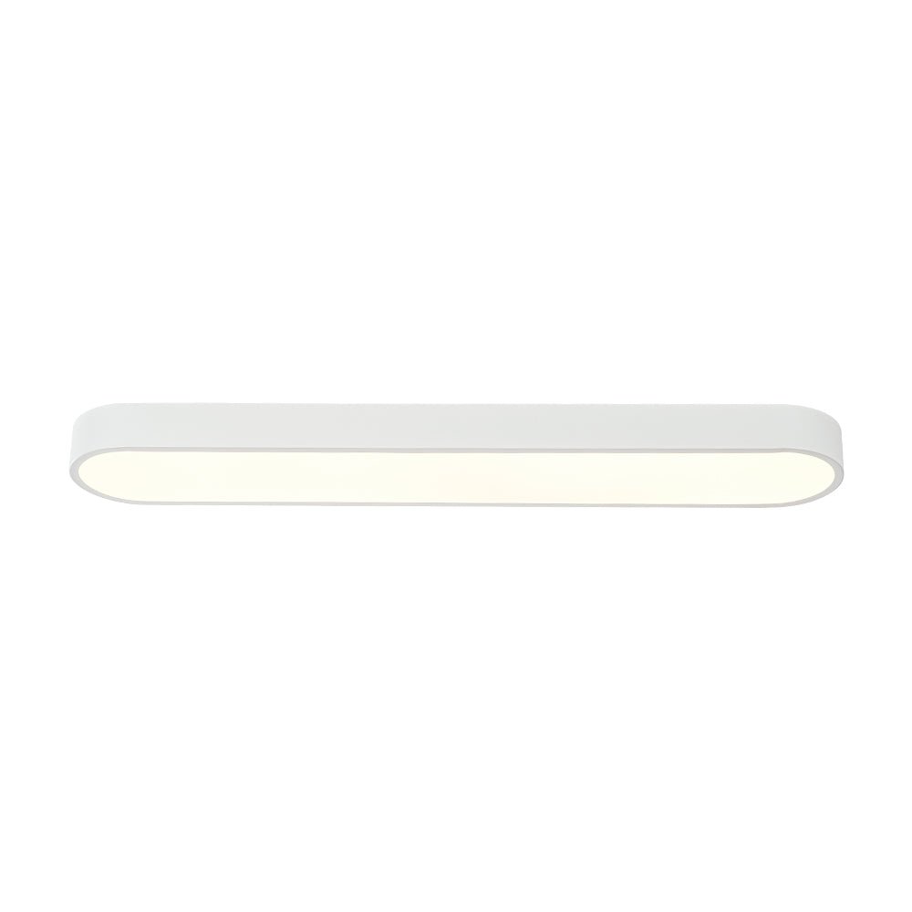 Dvaluvo Minimalist Long Oval Dimmable Metal Flush Mount Ceiling Light