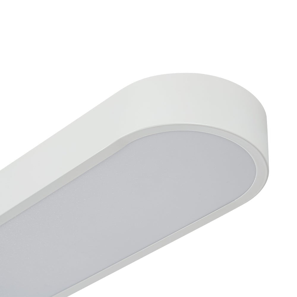 Dvaluvo Minimalist Long Oval Dimmable Metal Flush Mount Ceiling Light