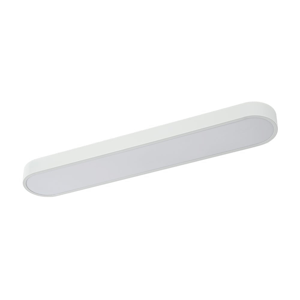 Dvaluvo Minimalist Long Oval Dimmable Metal Flush Mount Ceiling Light