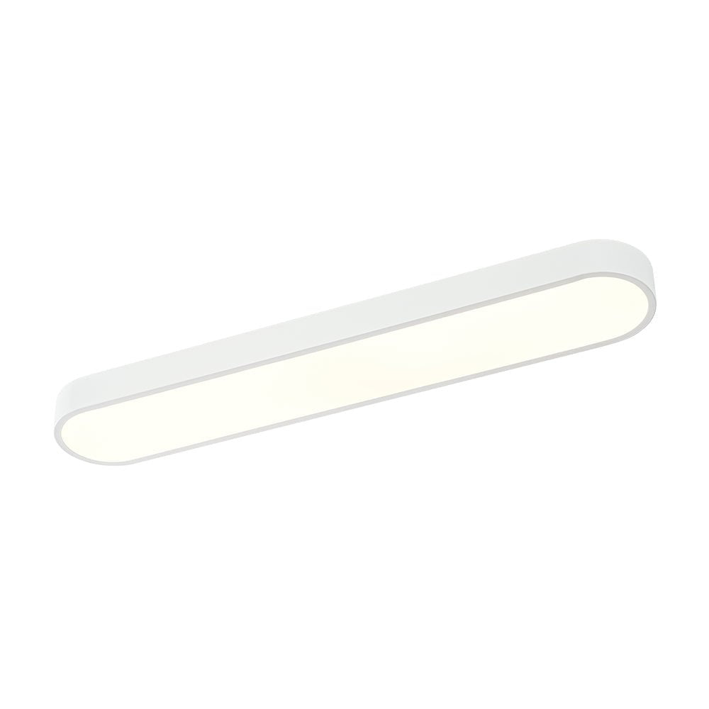 Dvaluvo Minimalist Long Oval Dimmable Metal Flush Mount Ceiling Light