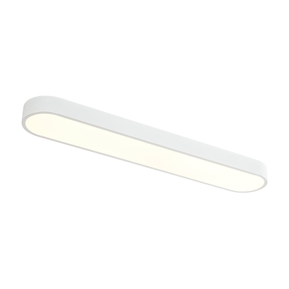 Dvaluvo Minimalist Long Oval Dimmable Metal Flush Mount Ceiling Light