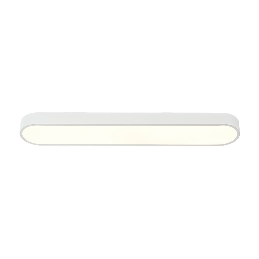 Dvaluvo Minimalist Long Oval Dimmable Metal Flush Mount Ceiling Light