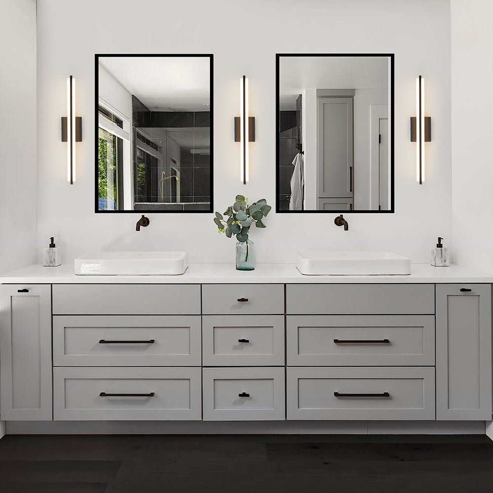 Ljomuvux Minimalist Rectangle Dimmable LED MetalVanity Wall Light
