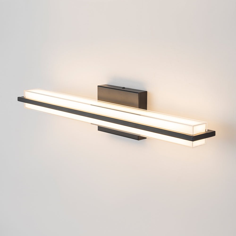 Ljomuvux Minimalist Rectangle Dimmable LED MetalVanity Wall Light