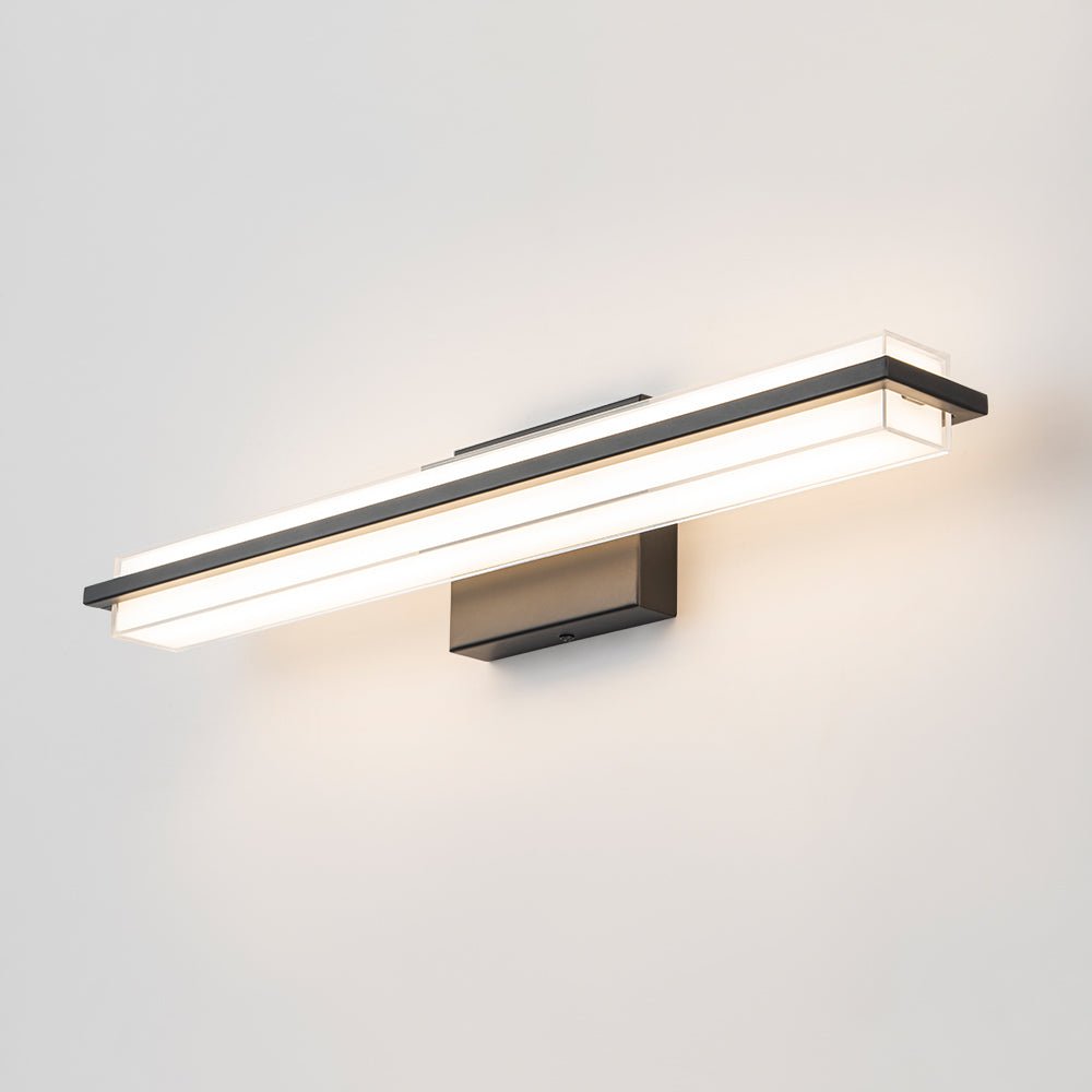 Ljomuvux Minimalist Rectangle Dimmable LED MetalVanity Wall Light