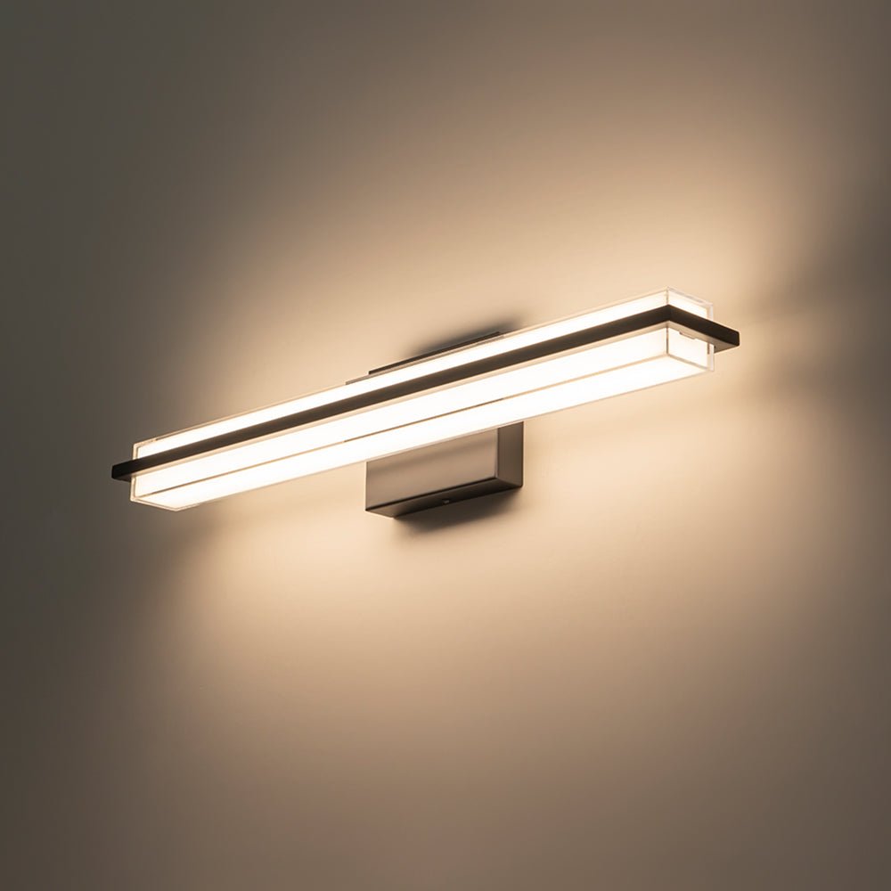 Ljomuvux Minimalist Rectangle Dimmable LED MetalVanity Wall Light