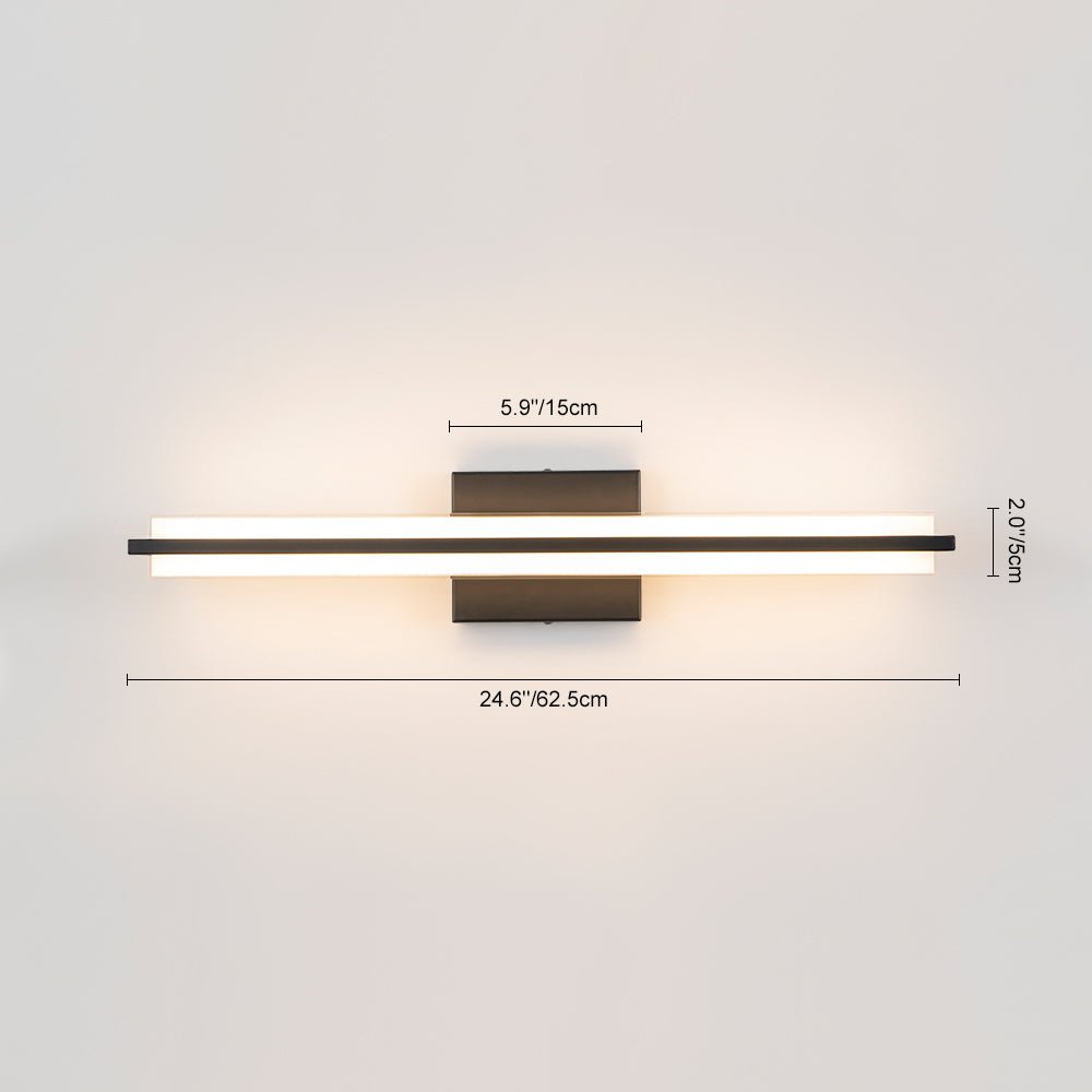 Ljomuvux Minimalist Rectangle Dimmable LED MetalVanity Wall Light