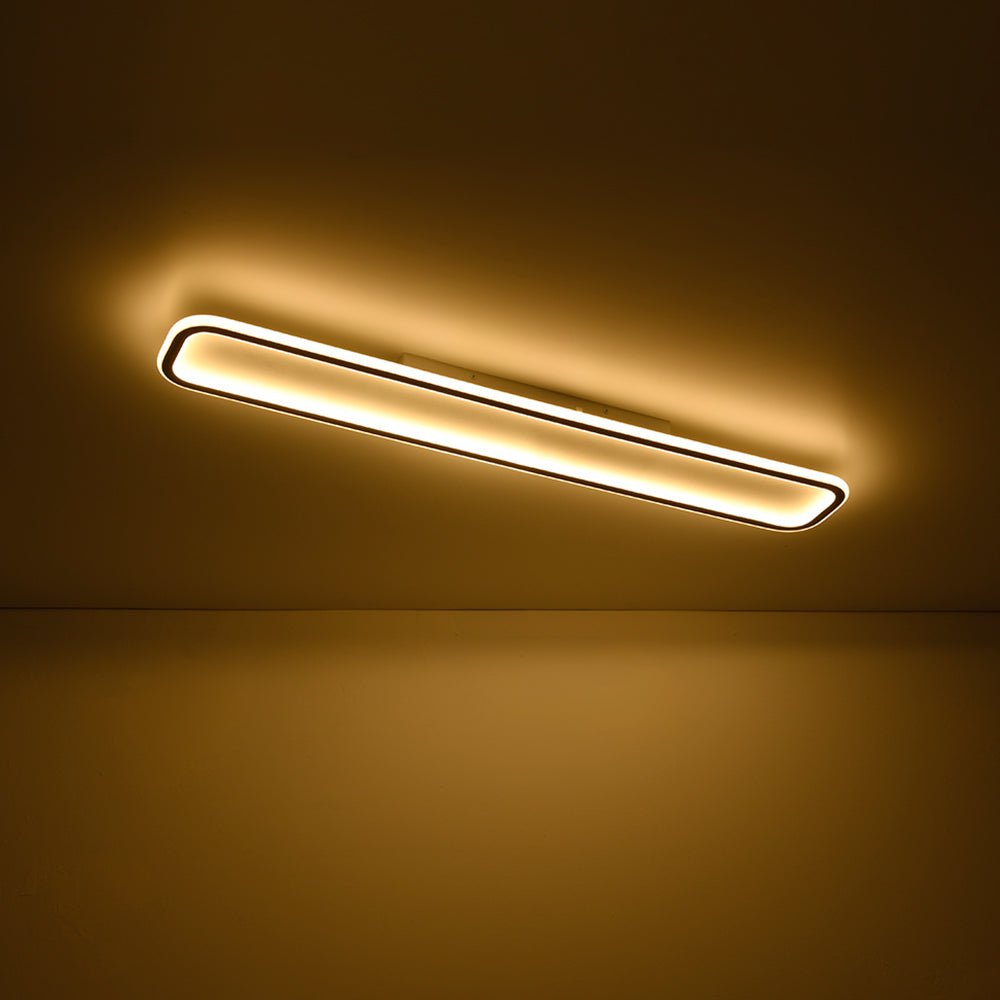 Alvuvux Minimalist Streamlined Rectangular Metal Ceiling Light