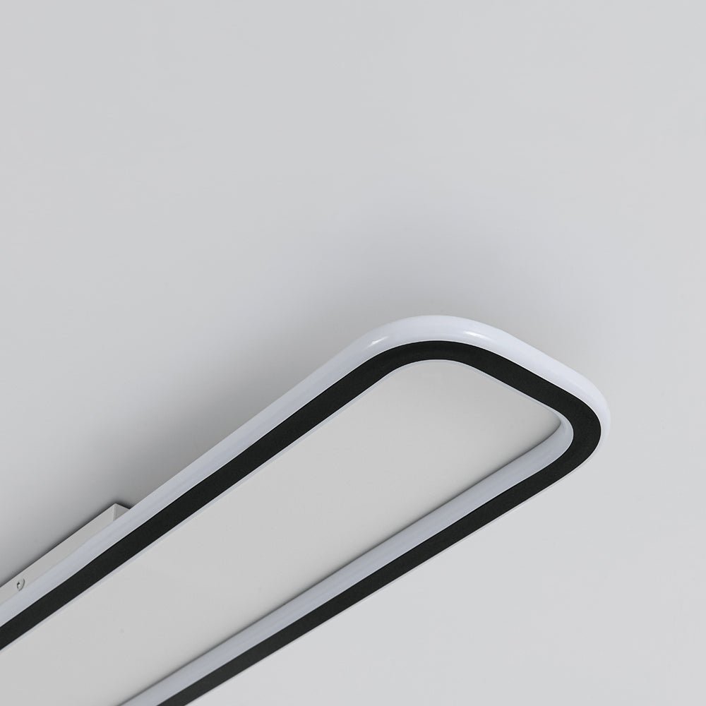 Alvuvux Minimalist Streamlined Rectangular Metal Ceiling Light