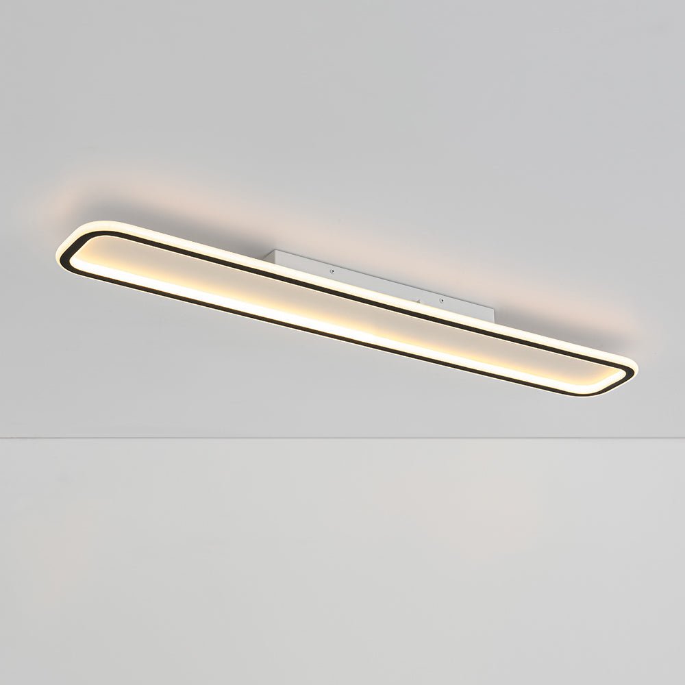 Alvuvux Minimalist Streamlined Rectangular Metal Ceiling Light