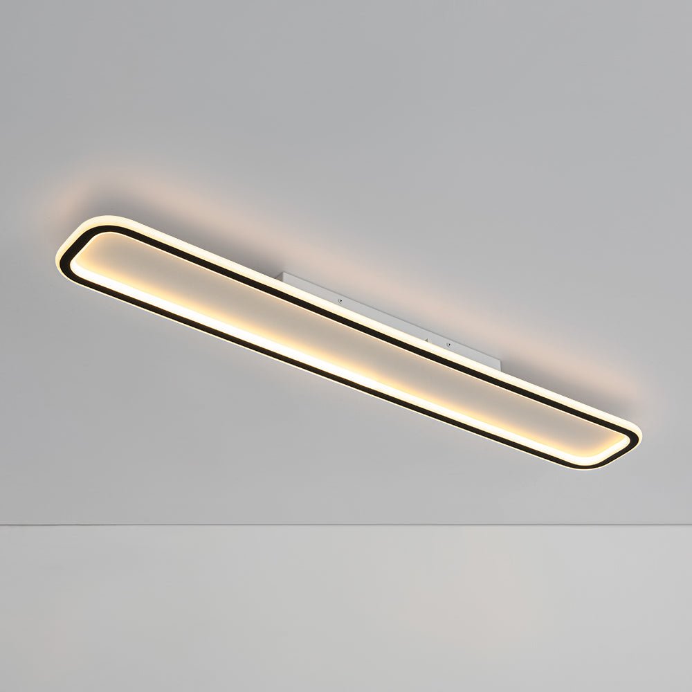 Alvuvux Minimalist Streamlined Rectangular Metal Ceiling Light