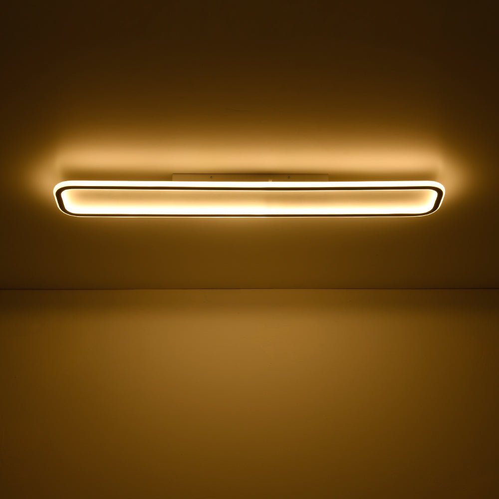 Alvuvux Minimalist Streamlined Rectangular Metal Ceiling Light