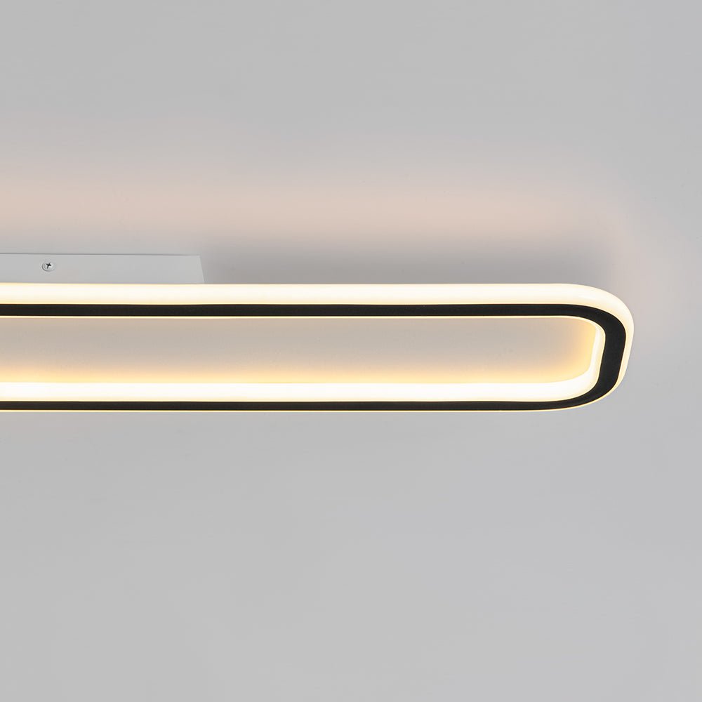 Alvuvux Minimalist Streamlined Rectangular Metal Ceiling Light