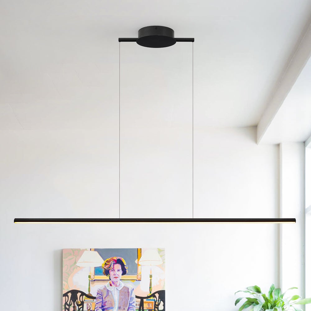 Aurila Minimalist Linear Metal Pendant Light