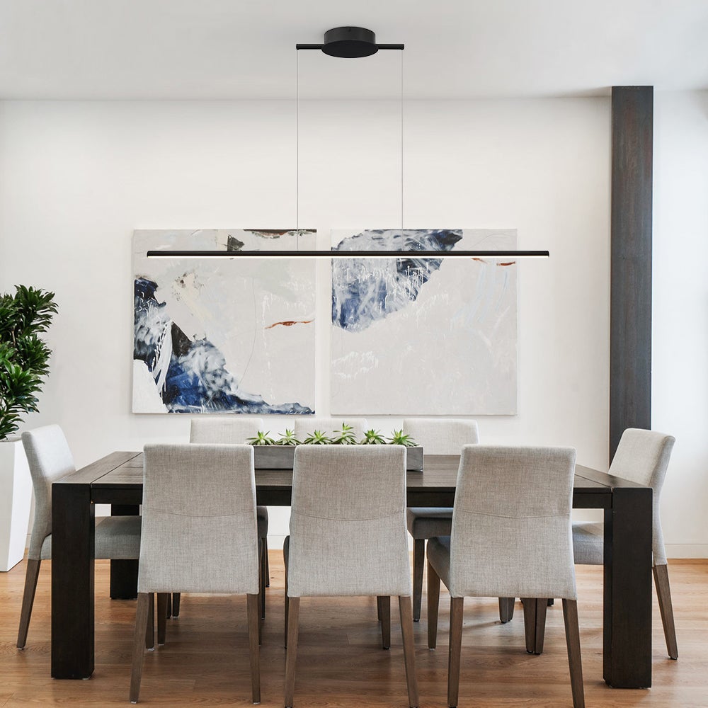 Aurila Minimalist Linear Metal Pendant Light
