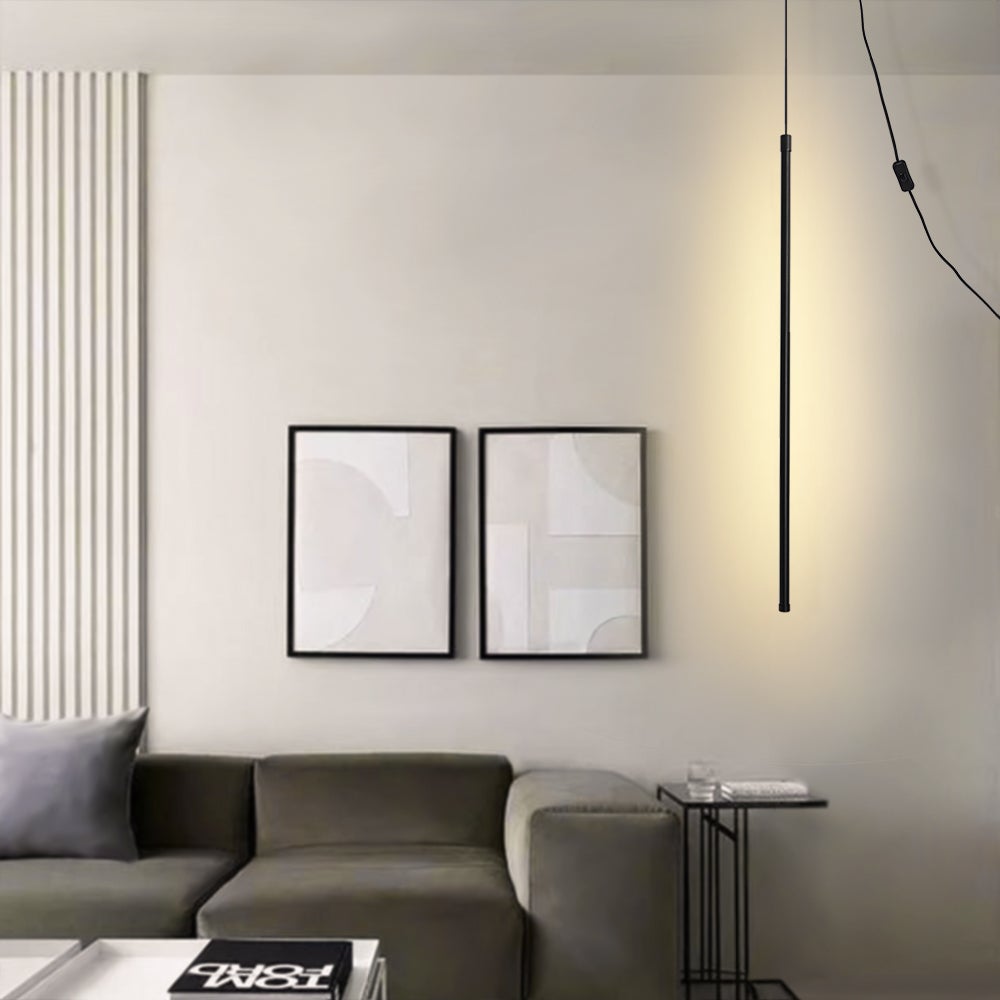 Yrvuvox Minimalist Tube LED Metal Pendant Light