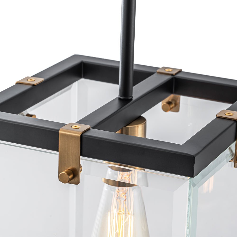 Ildvuvix Modern Clear Glass Pendant Light