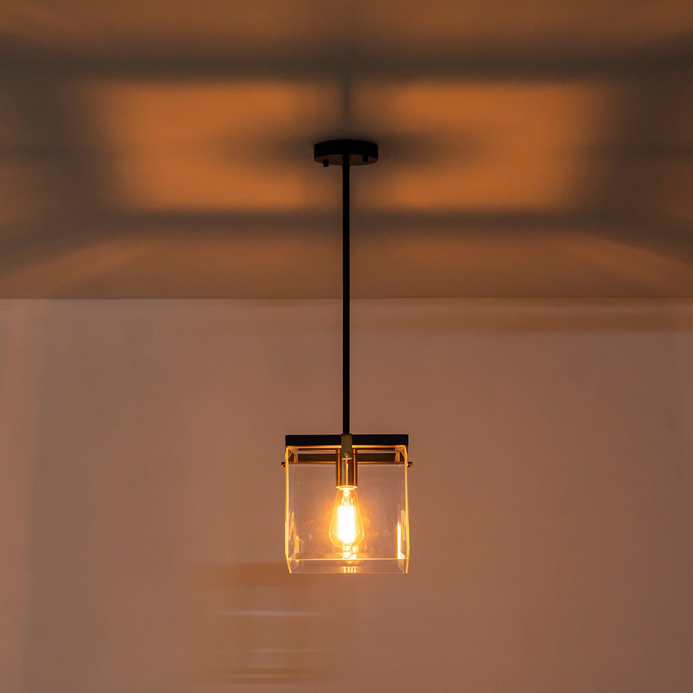 Ildvuvix Modern Clear Glass Pendant Light