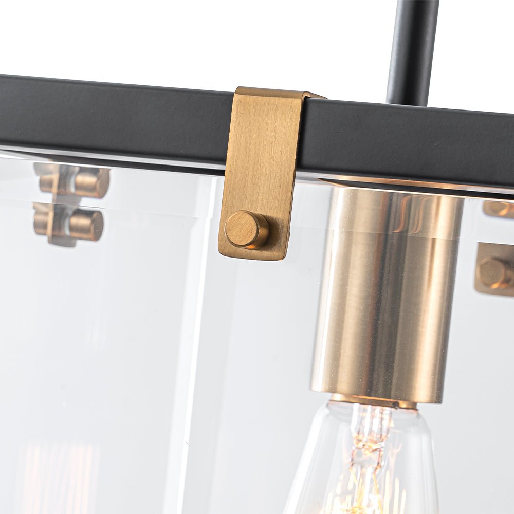 Ildvuvix Modern Clear Glass Pendant Light