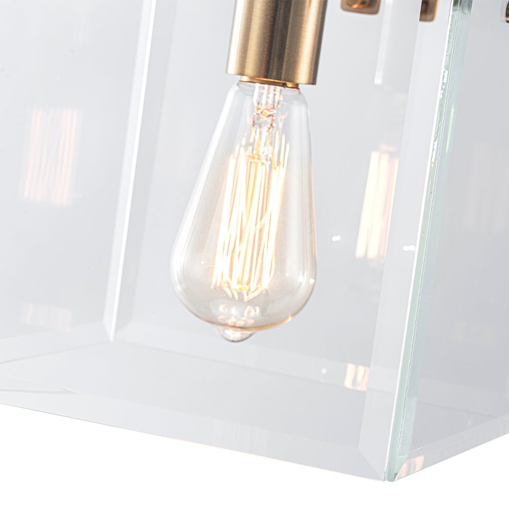 Ildvuvix Modern Clear Glass Pendant Light