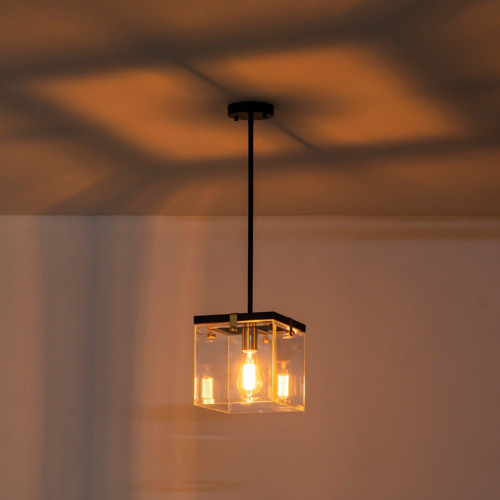 Ildvuvix Modern Clear Glass Pendant Light
