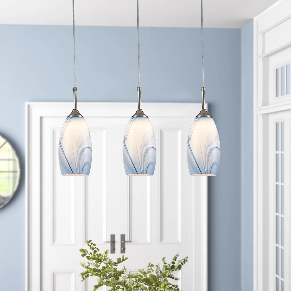 Fljotunix Modern Mica Glass Pendant Light