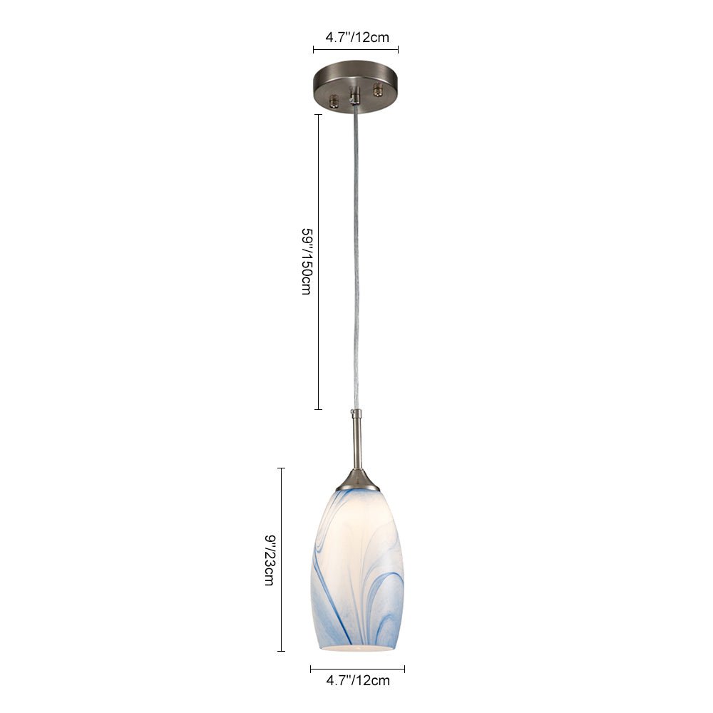 Fljotunix Modern Mica Glass Pendant Light