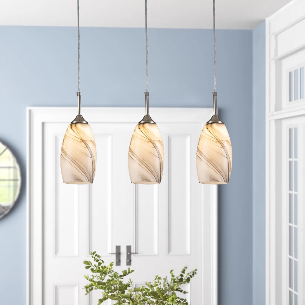 Fljotunix Modern Mica Glass Pendant Light