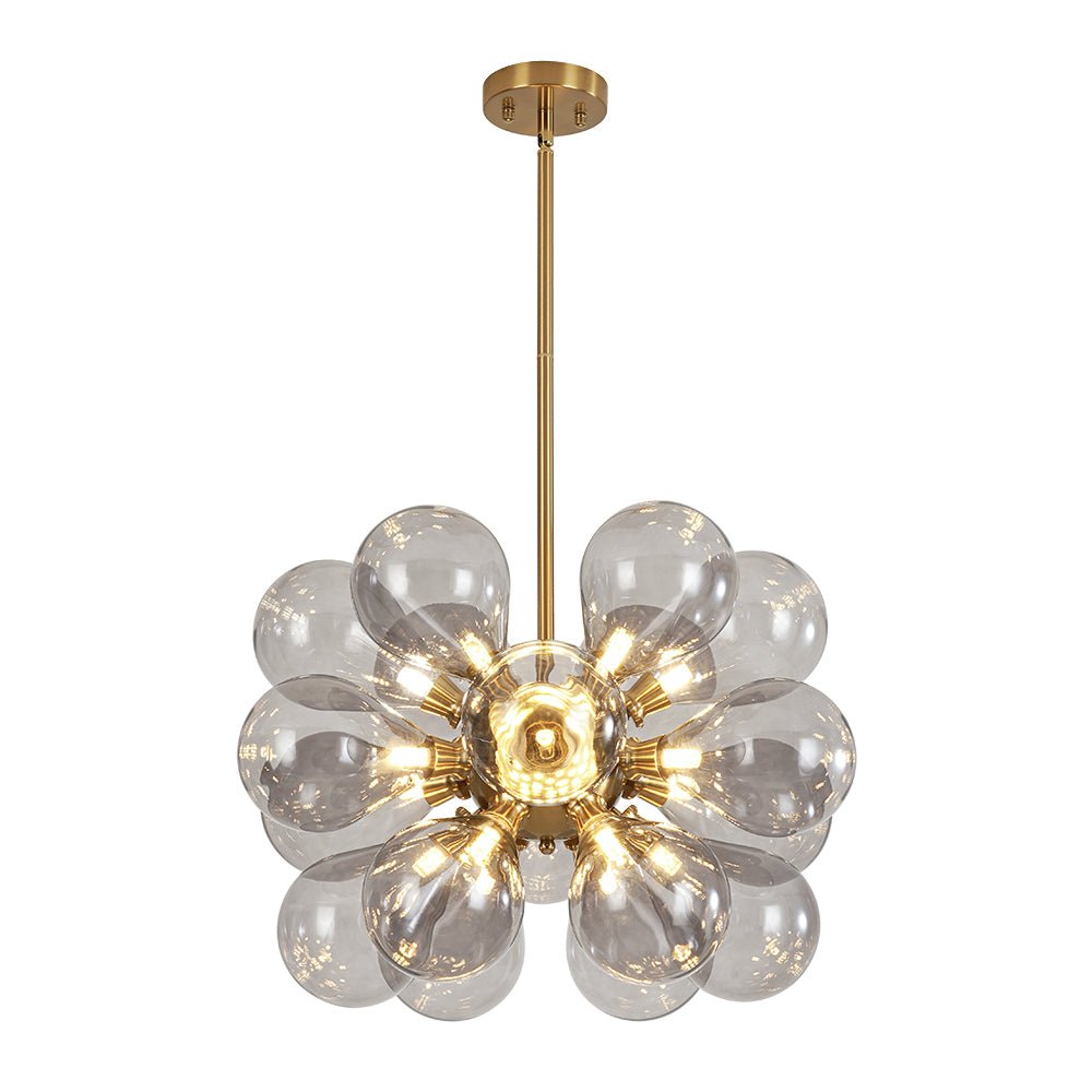 Yrvunix Modern Cluster Gray Glass Chandelier
