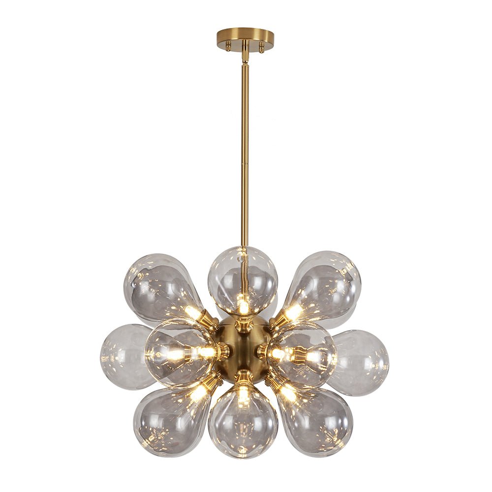 Yrvunix Modern Cluster Gray Glass Chandelier