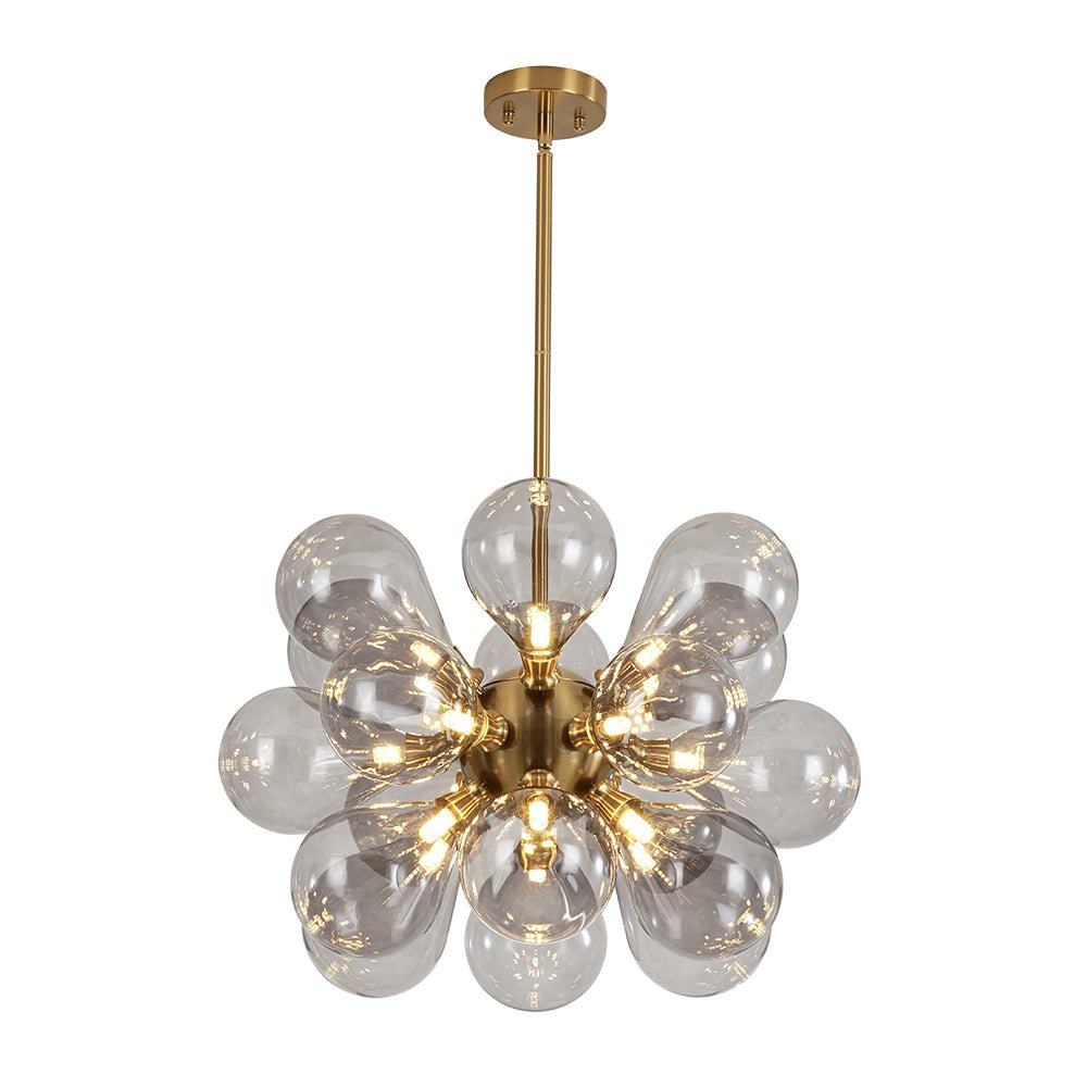 Yrvunix Modern Cluster Gray Glass Chandelier