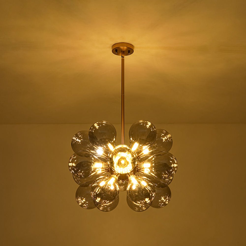 Yrvunix Modern Cluster Gray Glass Chandelier