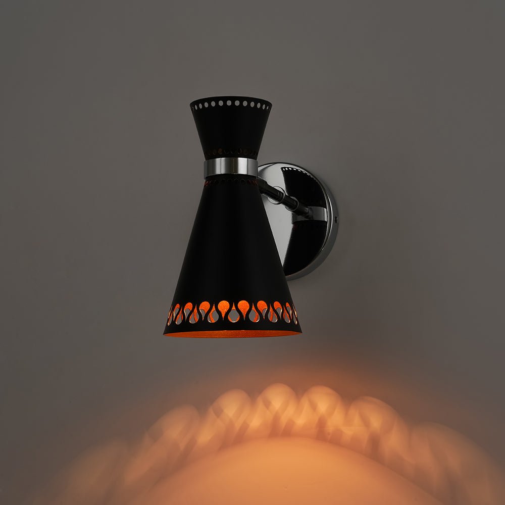 Aevuvyr Modern Adjustable Conical Metal Wall Sconce