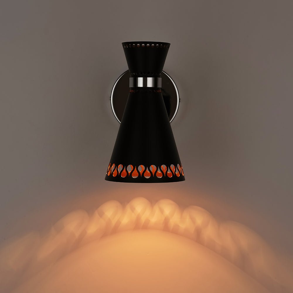 Aevuvyr Modern Adjustable Conical Metal Wall Sconce