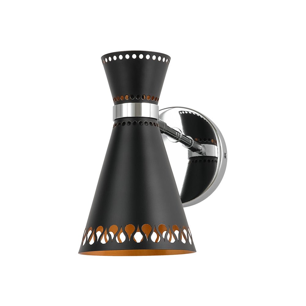 Aevuvyr Modern Adjustable Conical Metal Wall Sconce