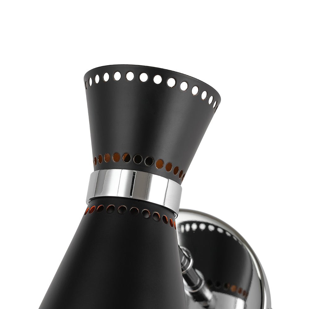 Aevuvyr Modern Adjustable Conical Metal Wall Sconce