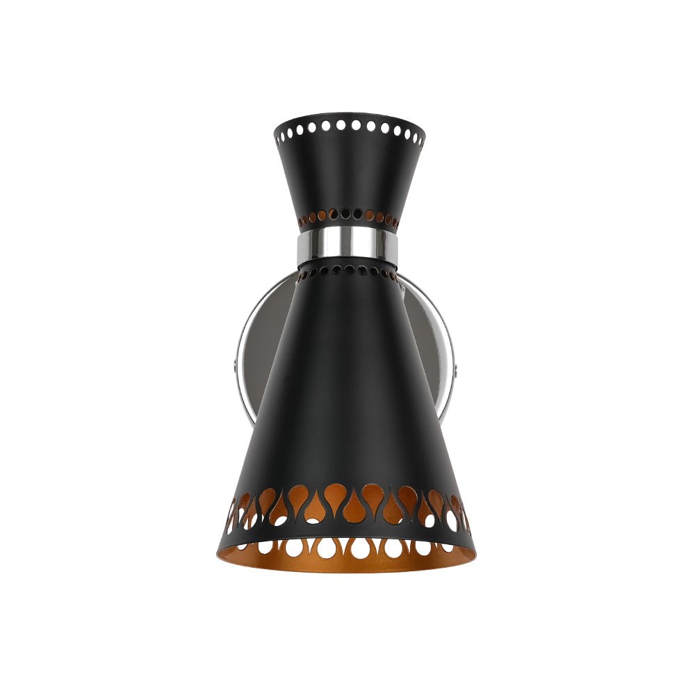 Aevuvyr Modern Adjustable Conical Metal Wall Sconce