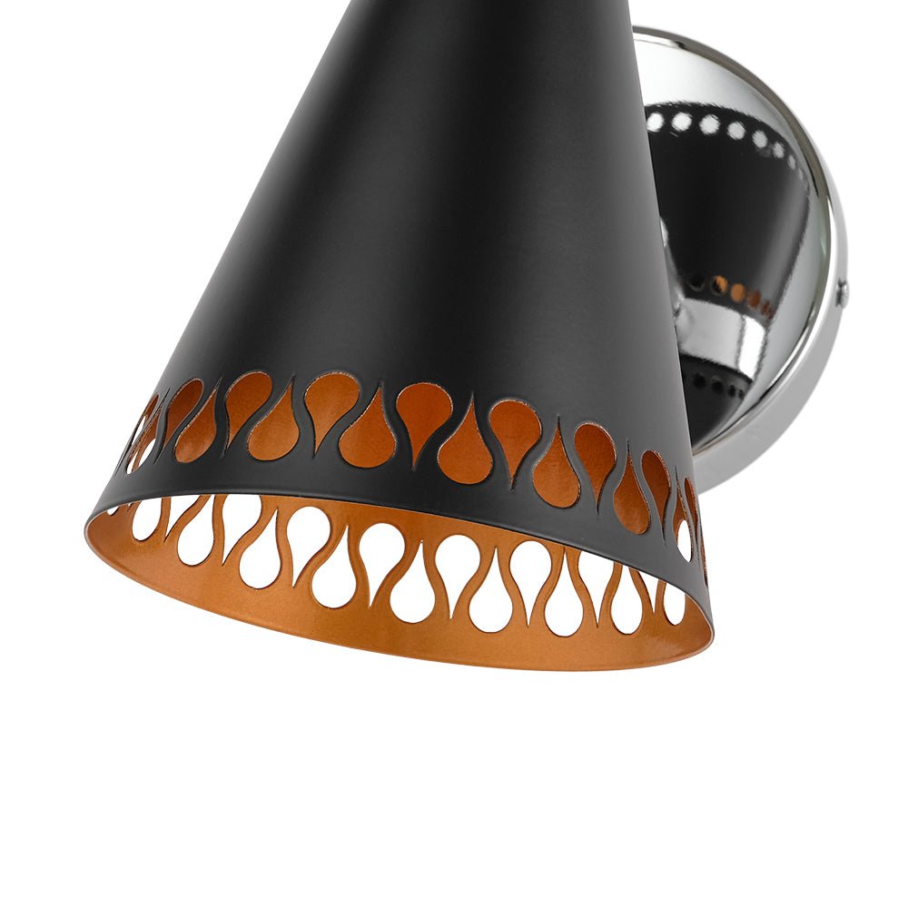 Aevuvyr Modern Adjustable Conical Metal Wall Sconce