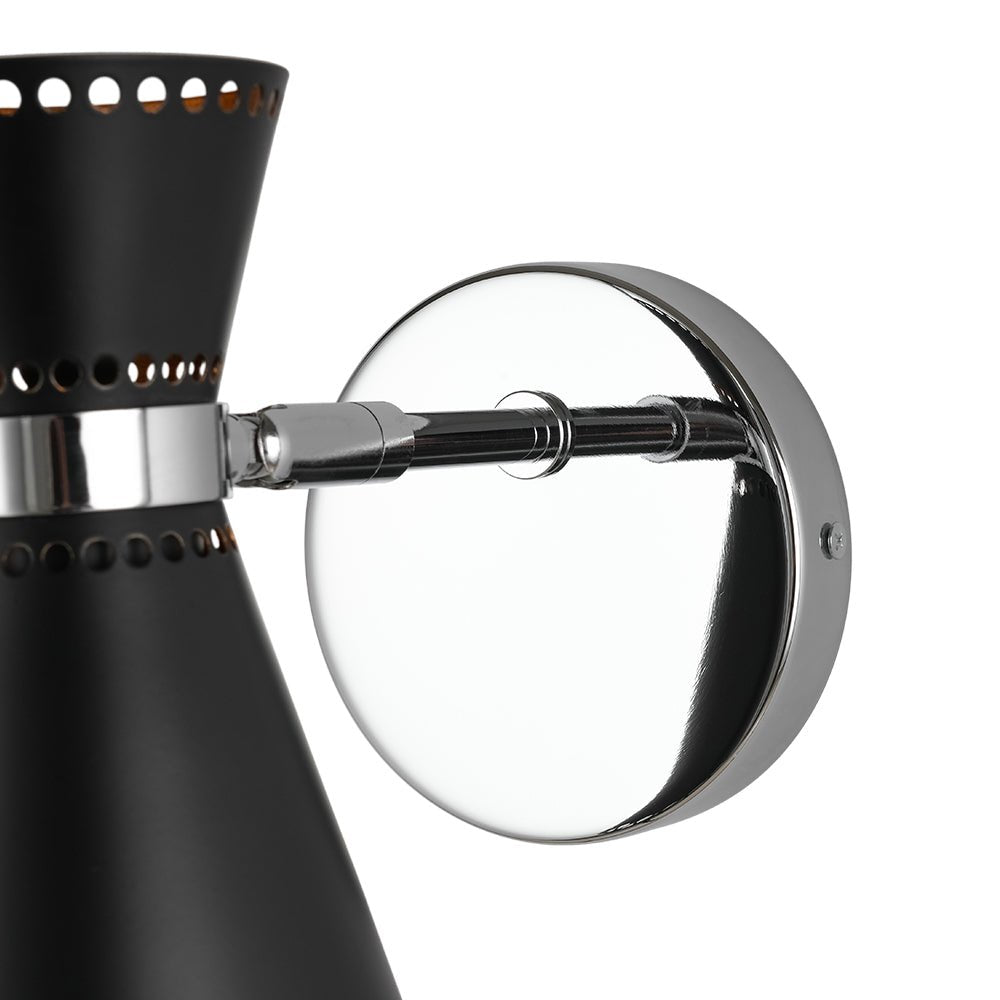 Aevuvyr Modern Adjustable Conical Metal Wall Sconce