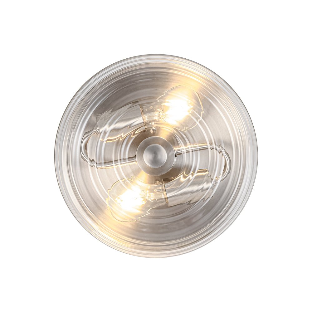Ornuvox Modern Round Clear Glass Flush Mount Light