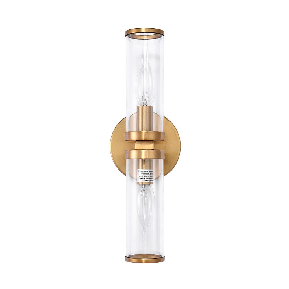 Eonia Modern Double Glass Cylinder Wall Light