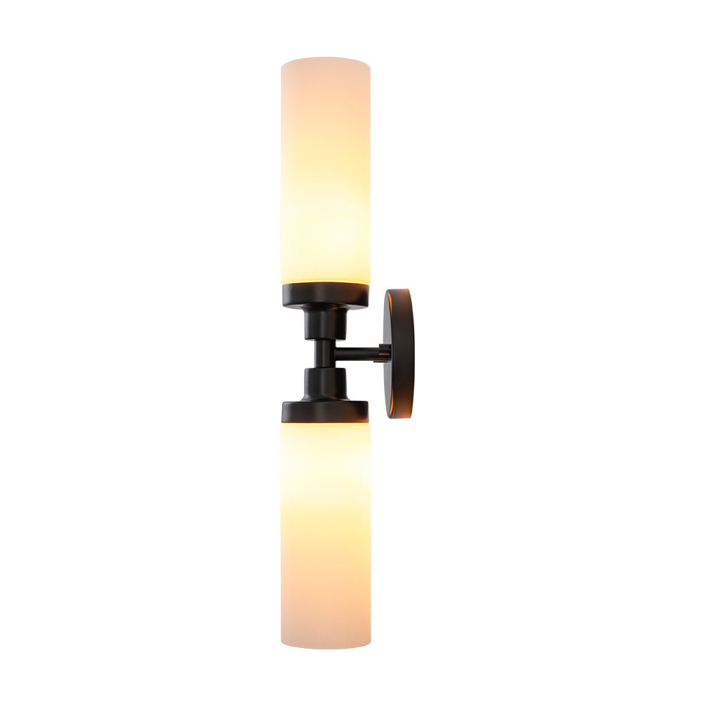 Ornuvyr Modern Cylinder Opal Glass Vanity Wall Lamp