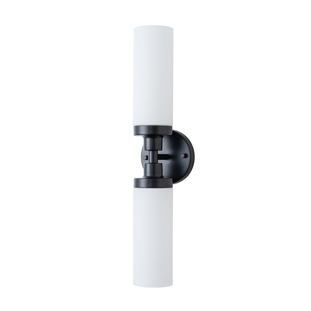 Ornuvyr Modern Cylinder Opal Glass Vanity Wall Lamp