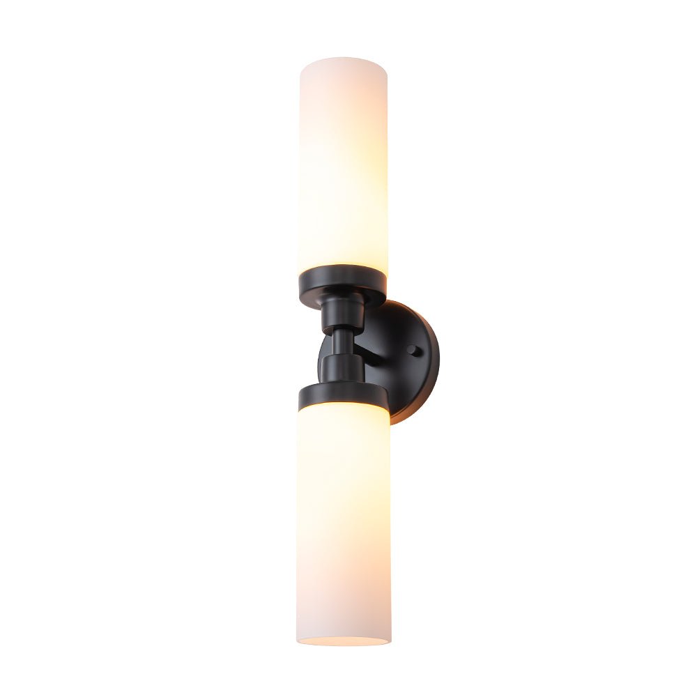 Ornuvyr Modern Cylinder Opal Glass Vanity Wall Lamp